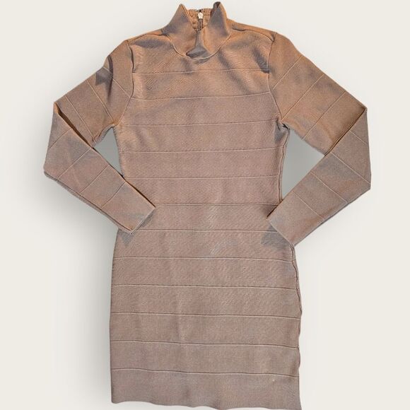 Aritzia Babaton Bandage Erickson Brown Tan Dress - Picture 3 of 15